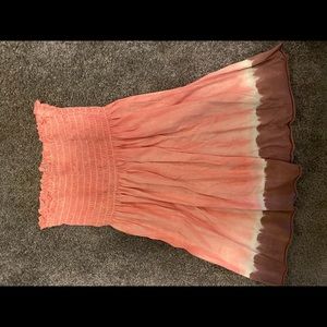 Lucky Brand Tube Top babydoll Tye dye